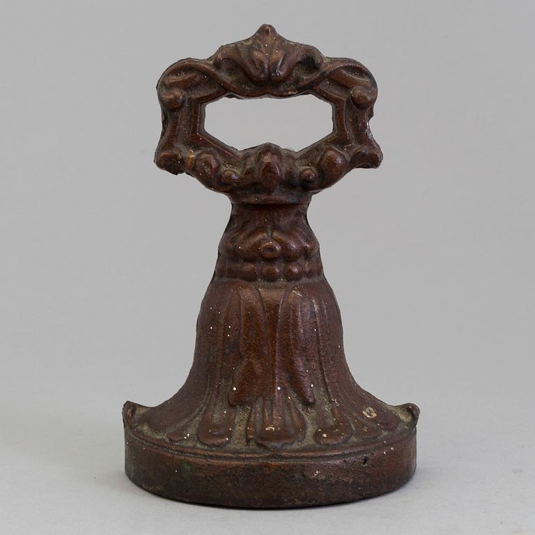 DÖRRSTOPP, gjutjärn, 1800-tal.