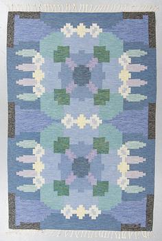 Ingegerd Silow, a carpet, flat weave, ca 236 x 164-166 cm, signed IS.