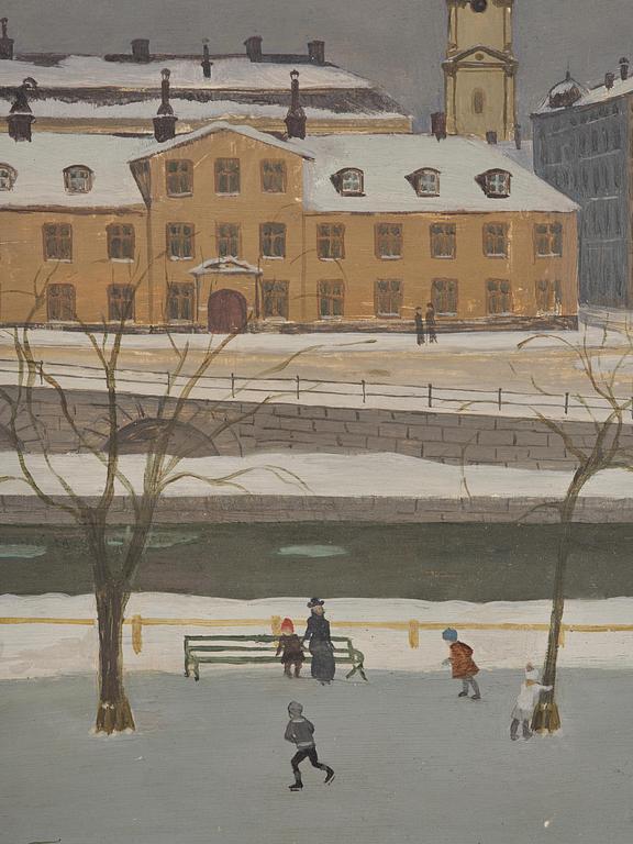 Nils Tydén, Ryningska palatset seen from Riddarholmen.