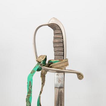 Two Danish sabres, 1858 pattern, with scabbards.