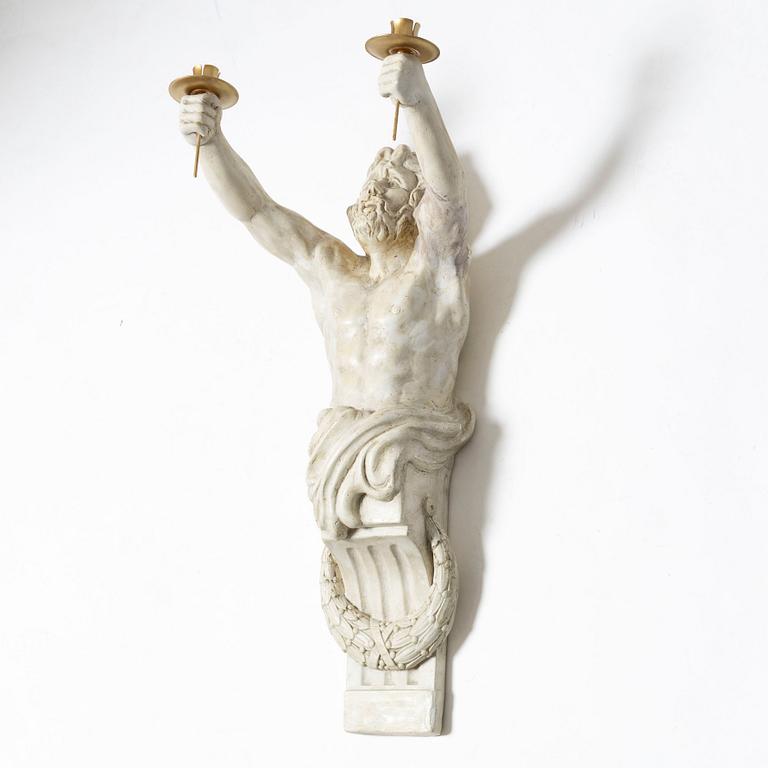 Wall candle holder, 20th century.