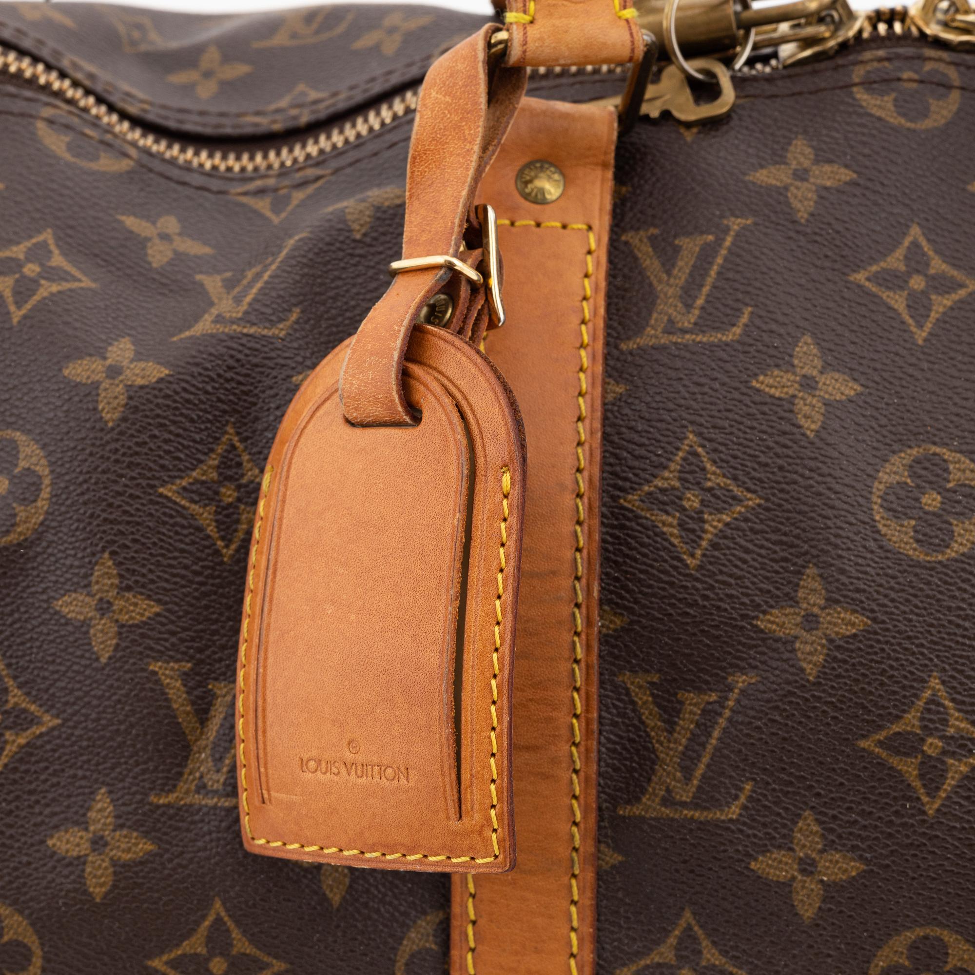 Louis Vuitton, A Monogram 'Keepall 50 Bandouliere' Weekendbag, 1990.