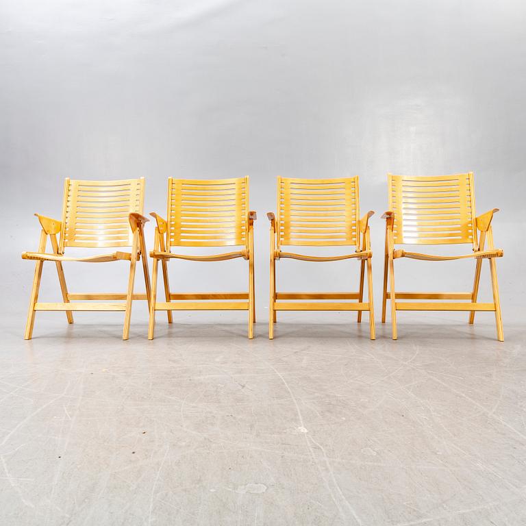 Niko Kralj, four foldable 'Rex' chairs, second half of the 20th century.