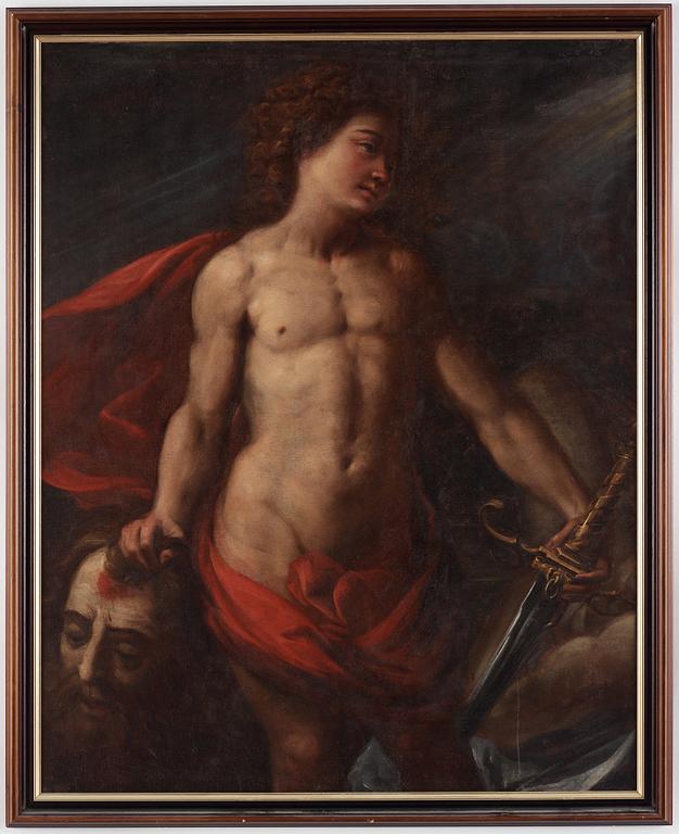 Guido Reni Follower of, David with the Head of Goliath.