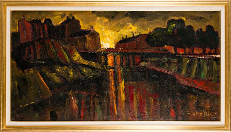 PAAVO SARELLI, oil on canvas, signed and dated -73.