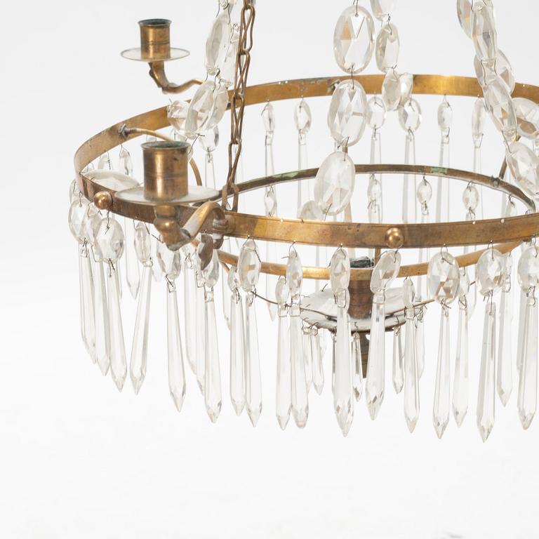 A Gustavian Chandelier, late 18th Century.