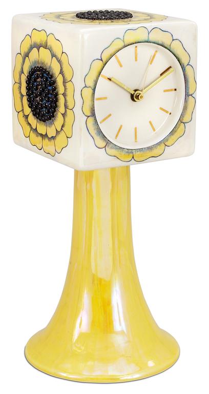 A Birger Kaipiainen porcelain table clock, Arabia, Finland.