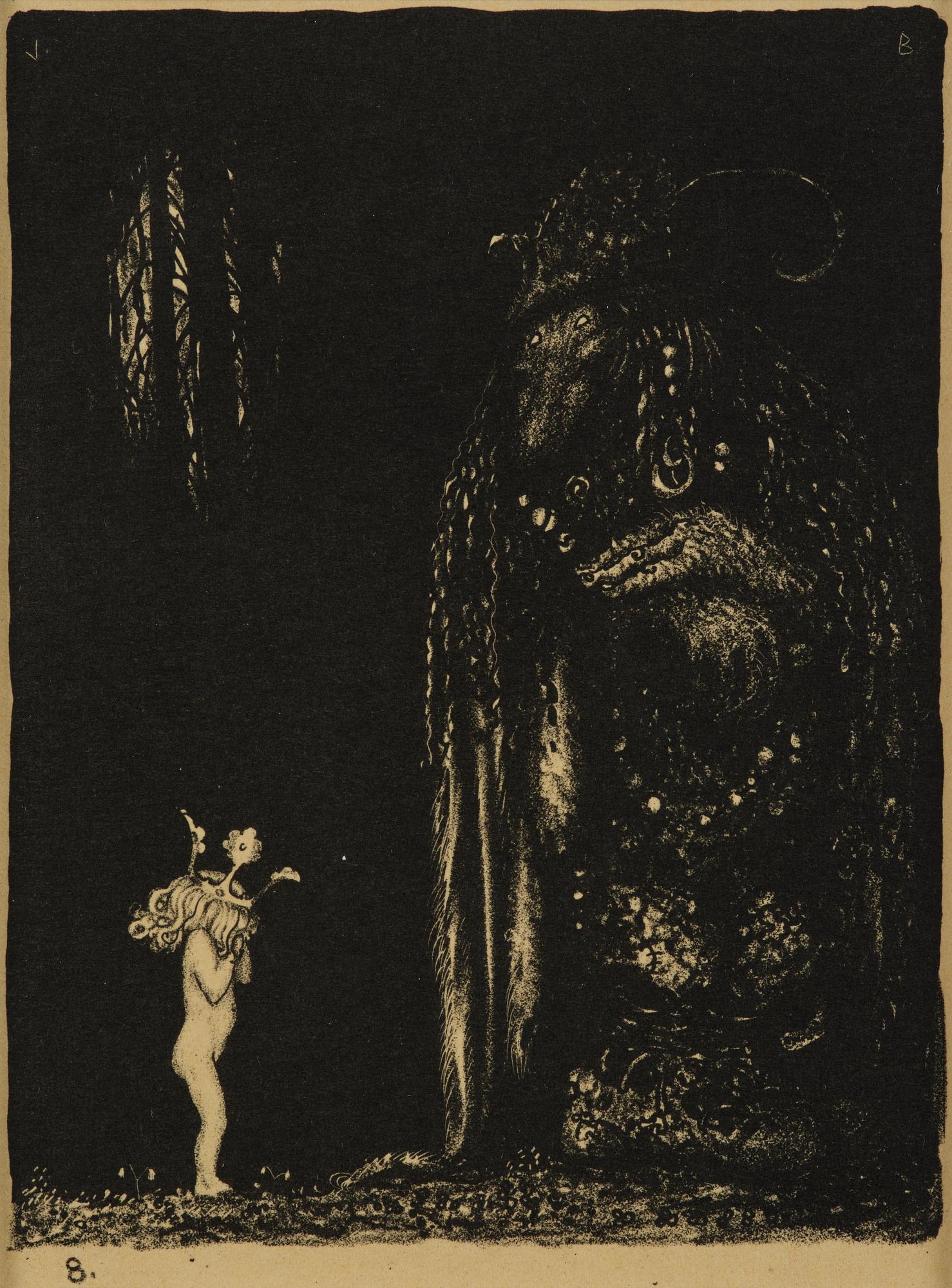 John Bauer, "Troll", de kompletta 10 osignerade litografierna ur sviten.