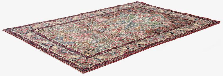 Matta, antik Kirman Laver, södra Persien, ca 210 x 134 cm.