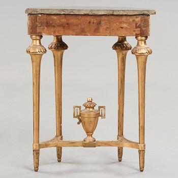 A Gustavian late 18th century console table.