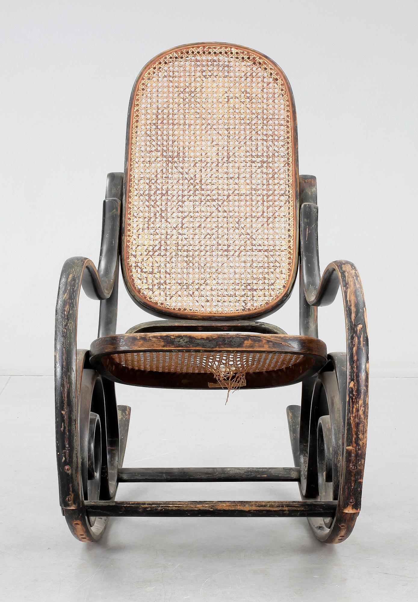 GUNGSTOL Thonet, rotting i sits och rygg, 1800-talets slut.