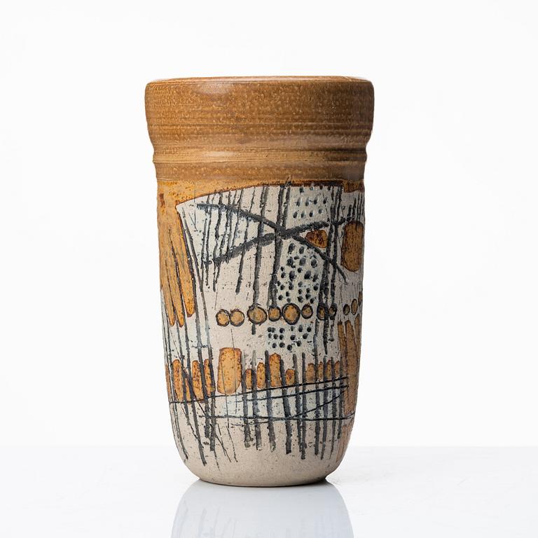 Lisa Larson, a unique stoneware vase, Gustavsberg studio, Sweden 1950s.