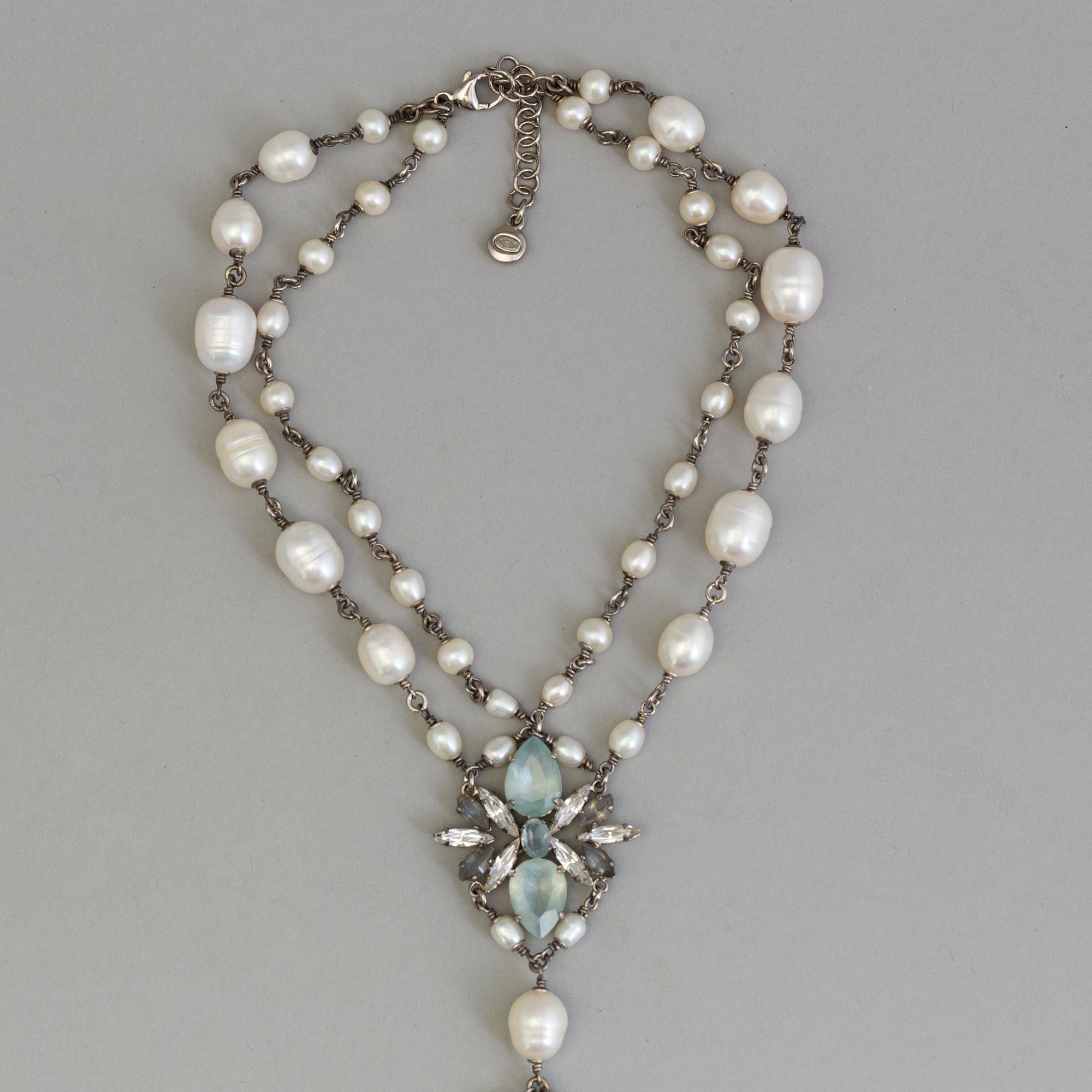 A necklace by Chanel from The Marie Antoinette Coollection 2013, runway piece.