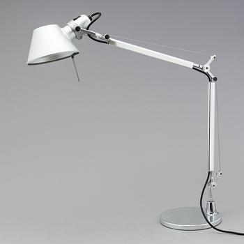 a "Tolomeo mini" table light by Artemide Italy.