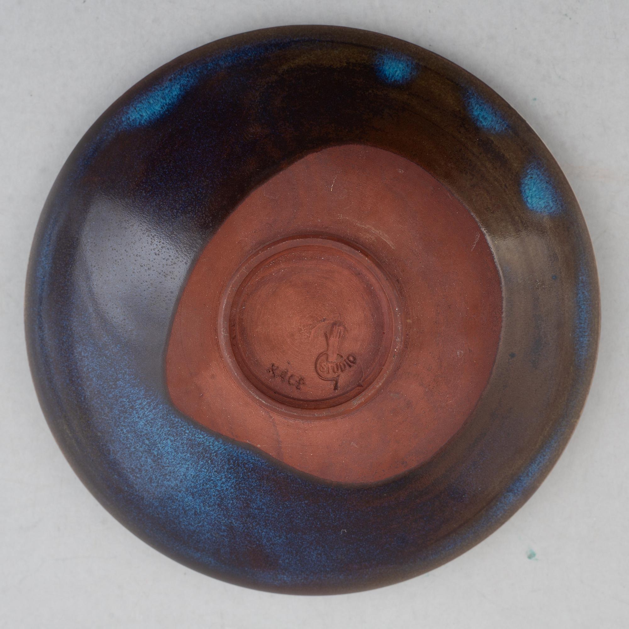 Wilhelm Kåge, a stoneware bowl, Farsta, Gustavsbergs studio 1944.