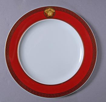 TALLRIKAR, 17 delar, porslin, "Medusa", Versace för Rosenthal.