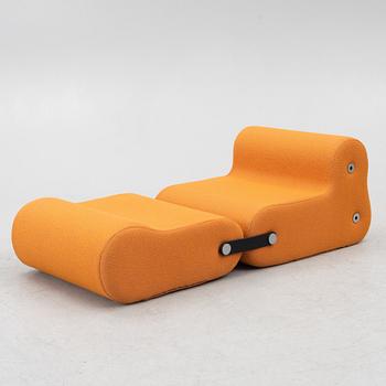Joe Colombo, a 'Multichair' lounge chair, B-Line, Italy.