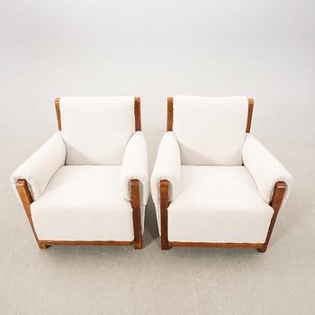 Armchairs, a pair from the first half of the 20th century.