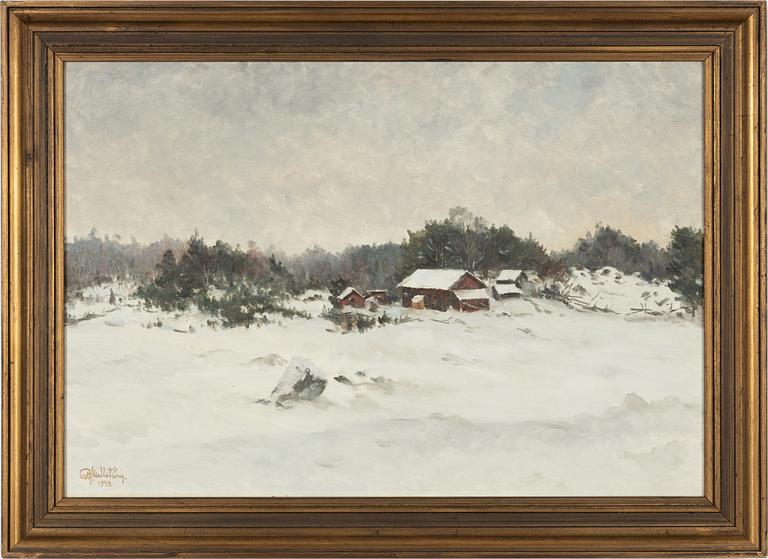 Rolf Mellström, winter landscape.