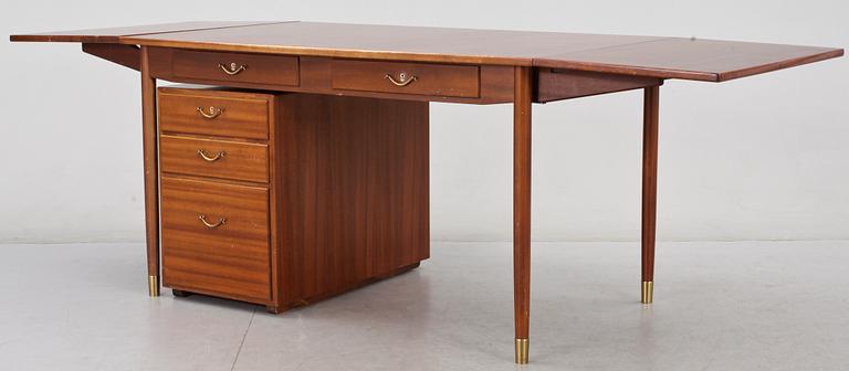 SKRIVBORD MED LÅDHURTS, 1950-tal.