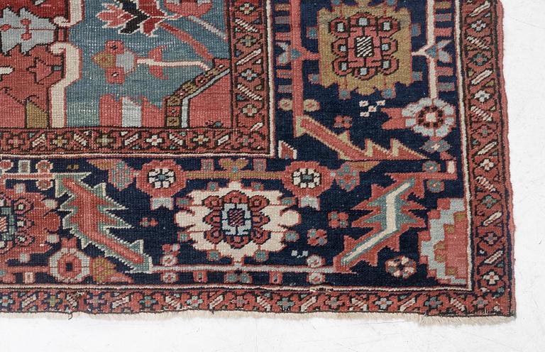 An Antique Heriz carpet, north west persia, c. 420 x 210 cm.