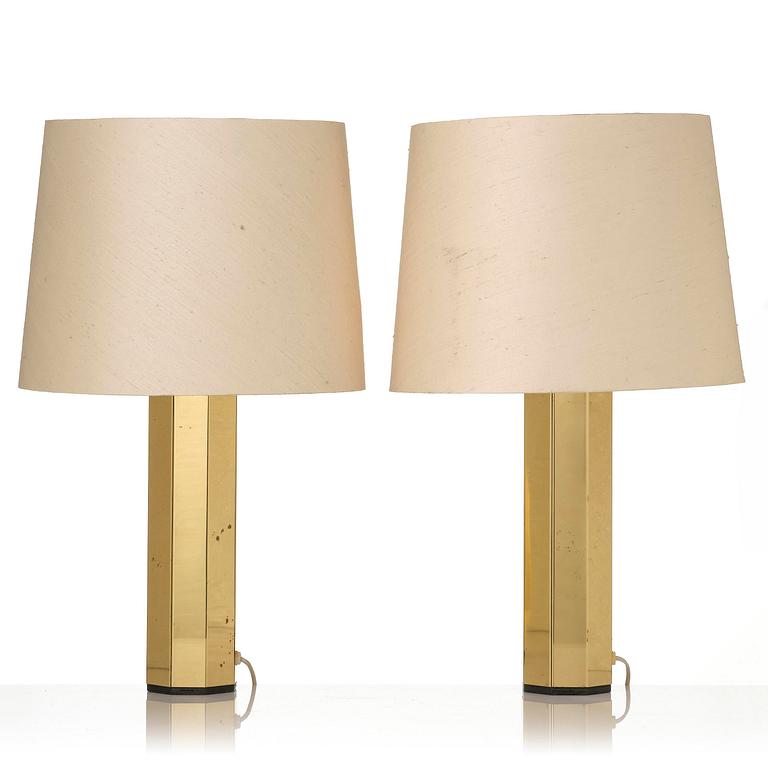 Hans-Agne Jakobsson, a pair of table lamps model B 203/36, Hans-Agne Jakobsson AB, Markaryd, 1960s-70s.