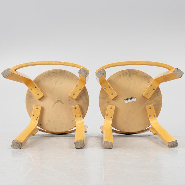 Alvar Aalto, four 'K65' bar stools, Artek, Finland, 2002.
