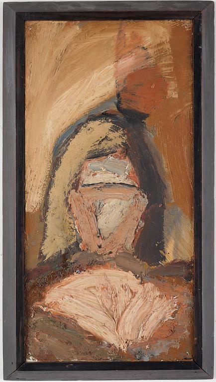 Evert Lundquist, oil on canvas, signed and dated Sicily 1948 verso.