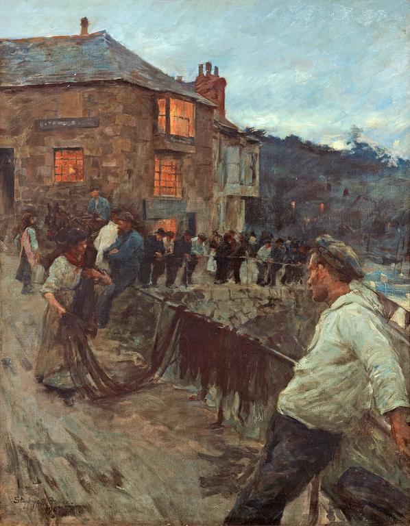 Stanhope A. Forbes, "The Quayside, Newlyn, 1907".