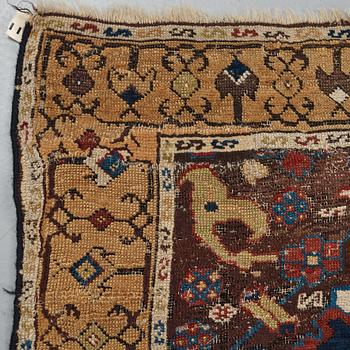 A carpet, fragment, an antique Karabagh 18th century, ca 293-300,5 x 202,5-205,5 cm.