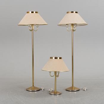 A pair of standard lights and a table light from NAFA.