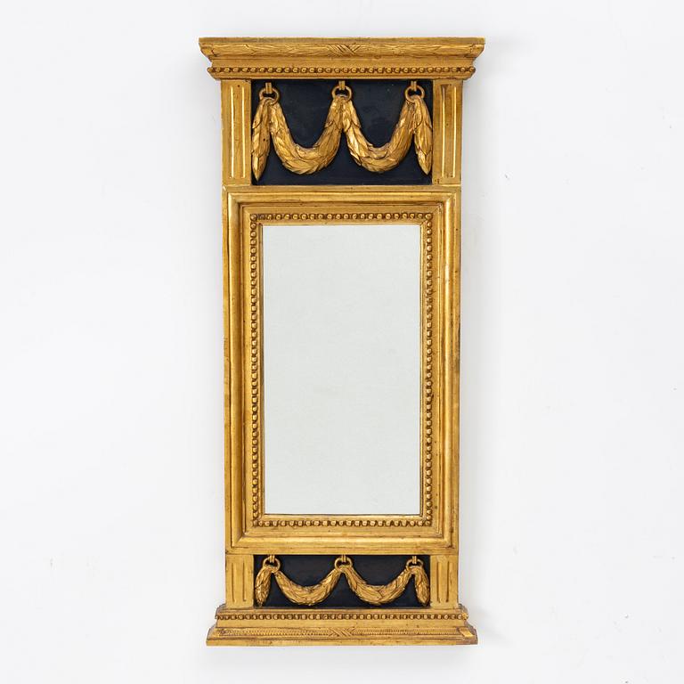 Spegel, sengustaviansk, tidigt 1800-tal.