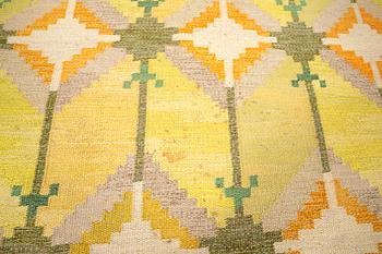 Judith Johansson, rölakan rug, "Övralid" signed, approx. 283x237 cm.