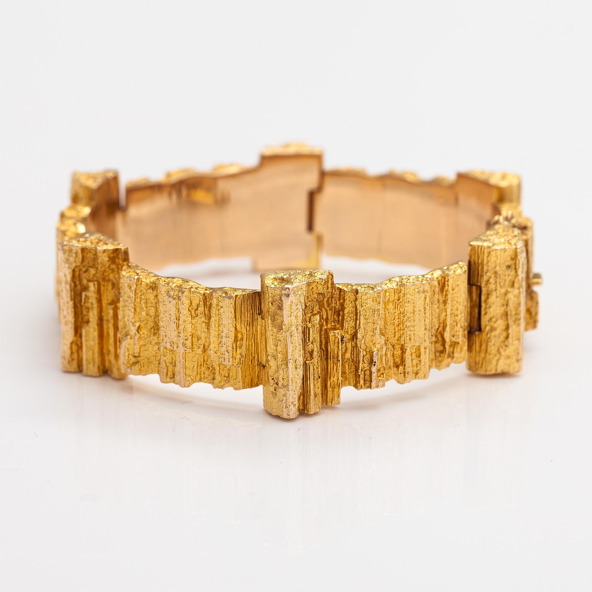 Björn Weckström, A 14K gold bracelet "Mystica". Lapponia 1973.