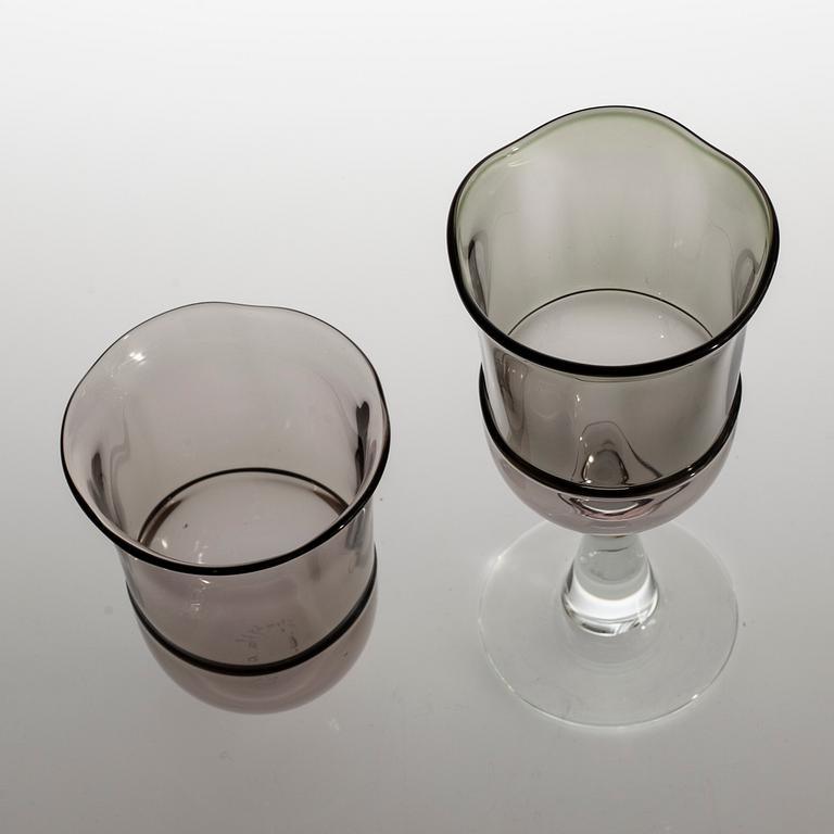ANN WÄRFF/ WILKE ADOLFSSON, a set of 23 pieces glasswe, Stenhytta, second half of the 20th century.