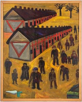 SVEN X:ET ERIXSON, olja på pannå.