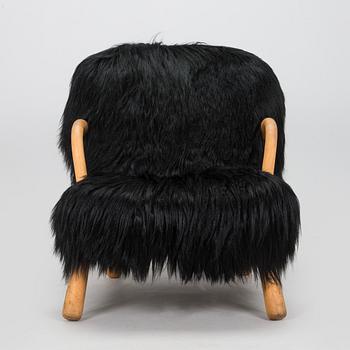 Fåtölj, Scandinavian Modern, "Clam chair"/"Muslinge", 1940/50-tal.