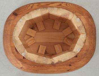 An Axel Einar Hjorth 'Utö' pine table, Nordiska Kompaniet, Sweden 1930's.