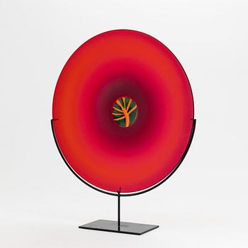 Laura Diaz de Santillana, a 'Quattro Stagioni' glass dish, Venini, Murano, Italy, 1997.