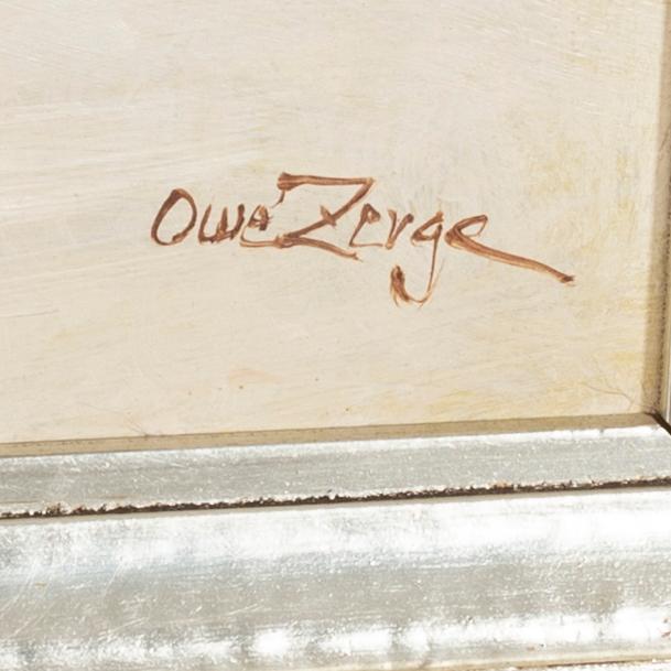 OWE ZERGE, a signed oil on board.