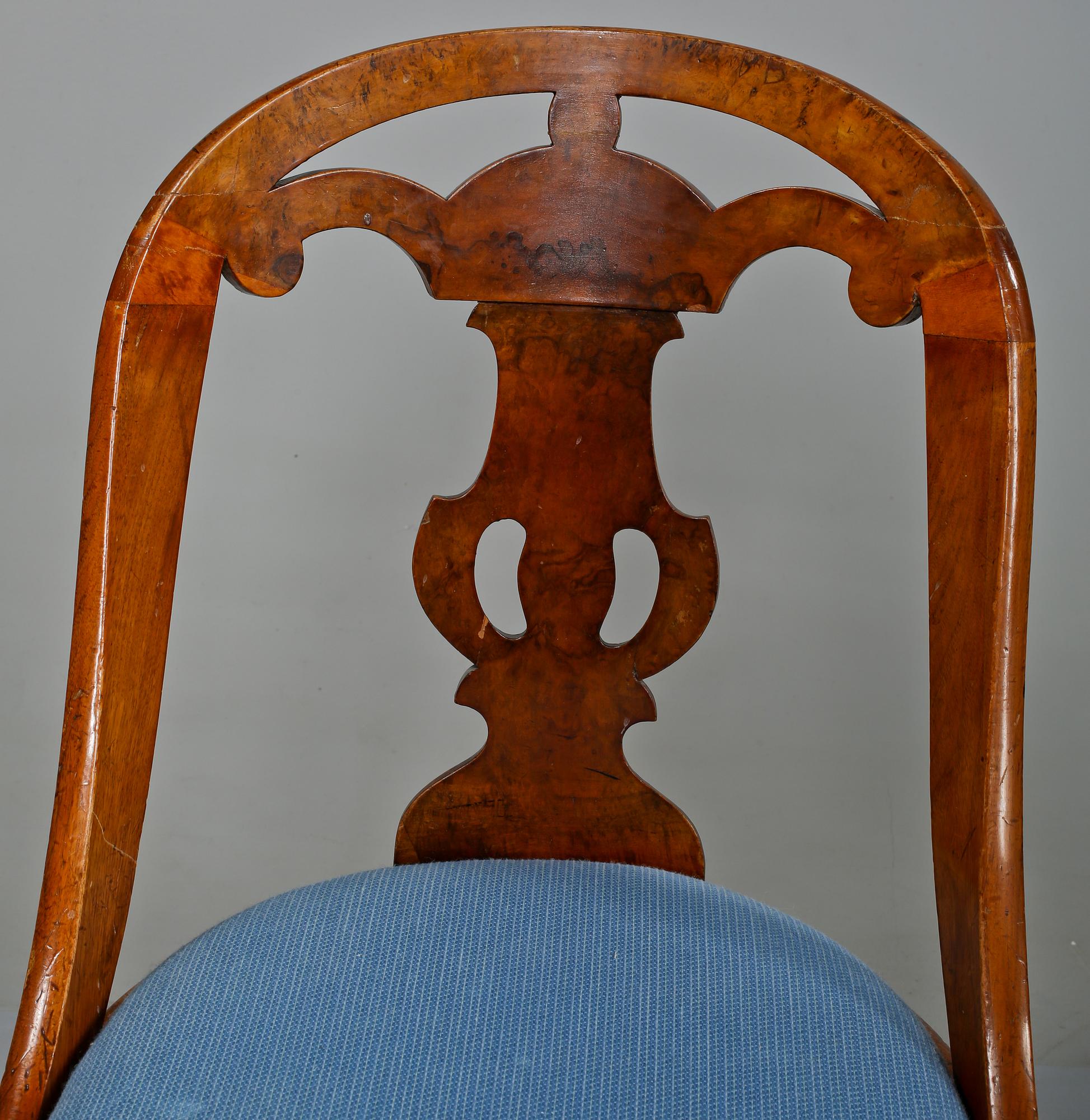 STOLAR, 4 st, S.k. Göteborgsstolar, 1800-talets andra hälft.