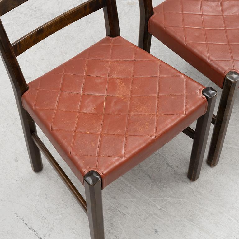 Axel Larsson, four 'Thule' chairs, SMF, Bodafors, 1930s.