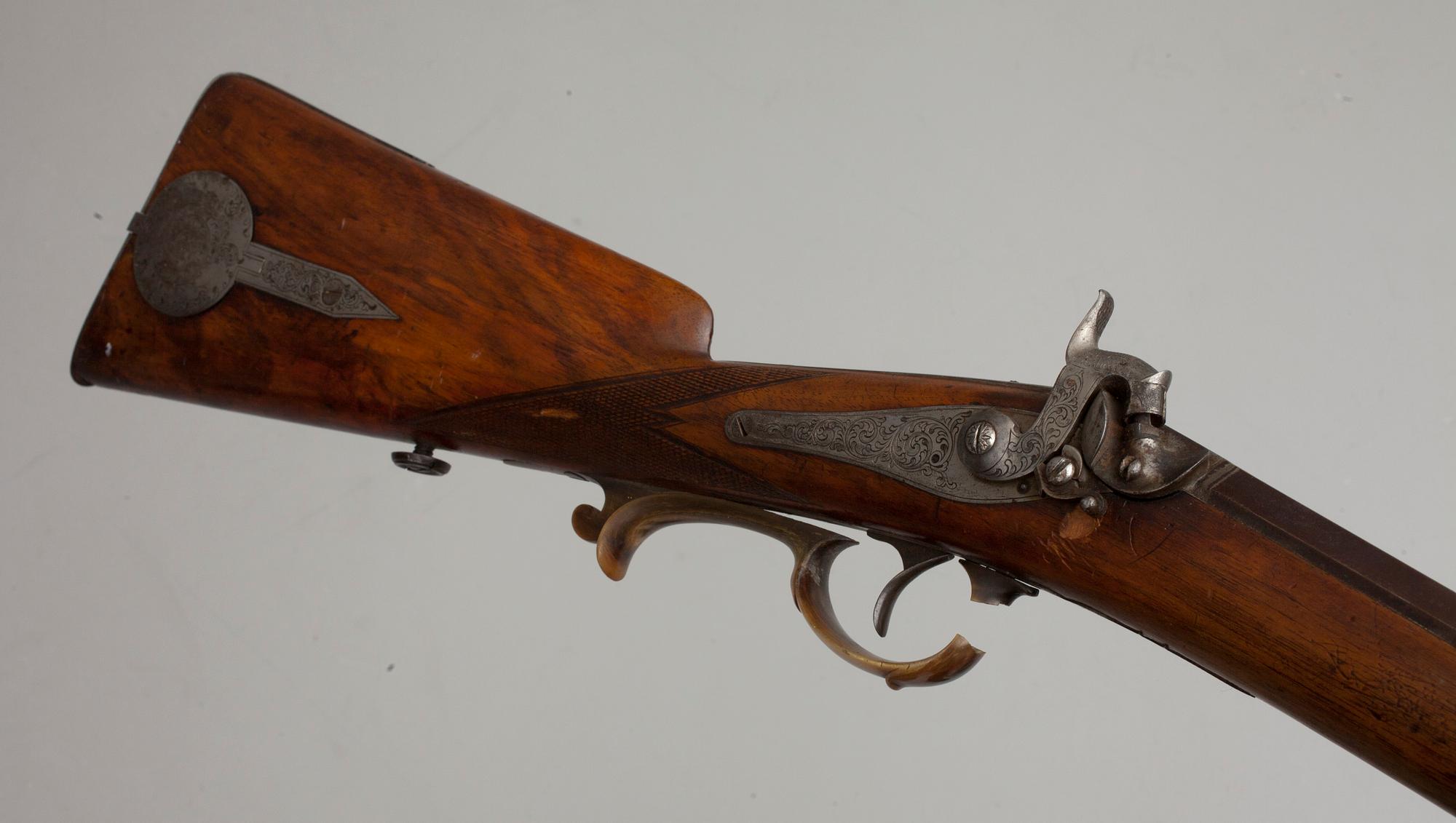 SLAGLÅSGEVÄR, Christoph Funk in Suhl, Tyskland 1800-talets mitt.