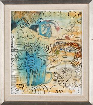 MADELEINE PYK, olja på duk, signerad.