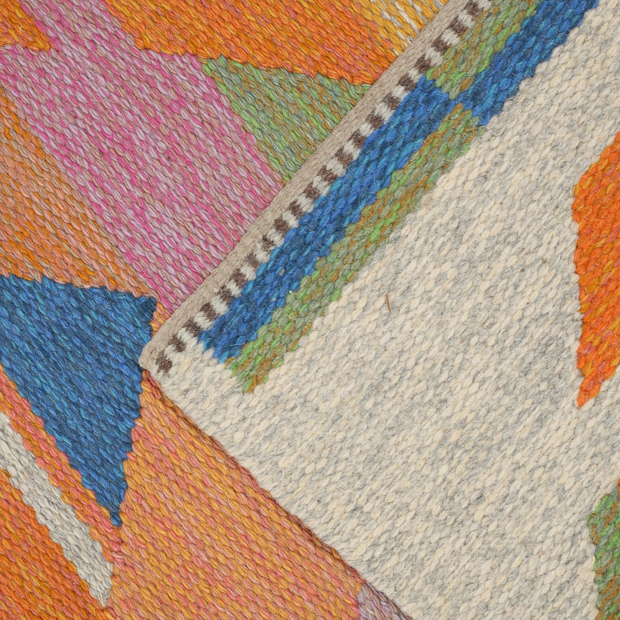 AGDA ÖSTERBERG, a flatweave, signed AÖ, model "Jakobs stege", 224 x 123 cm.