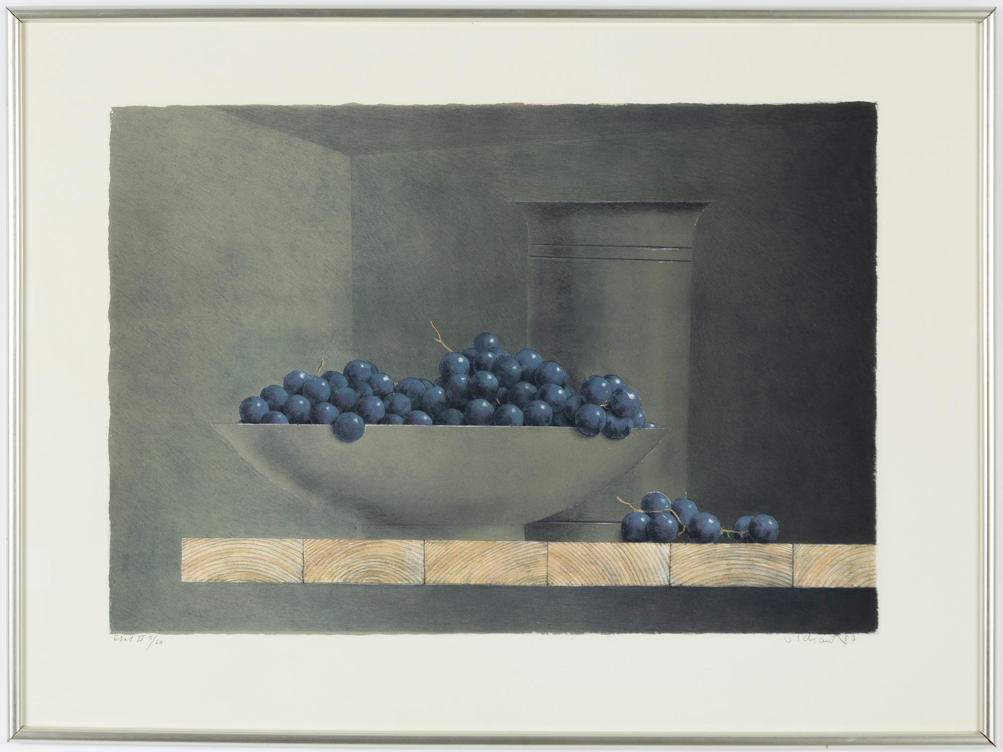 Philip von Schantz, Grapes in a Bowl.