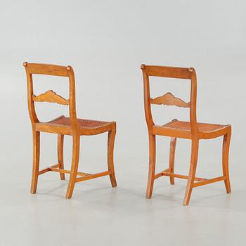 Three + one chairs from the mid 19th century.