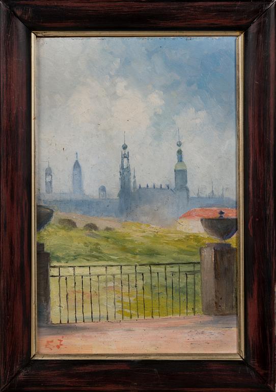 EVA INGMAN, öljy levylle, signeerattu.