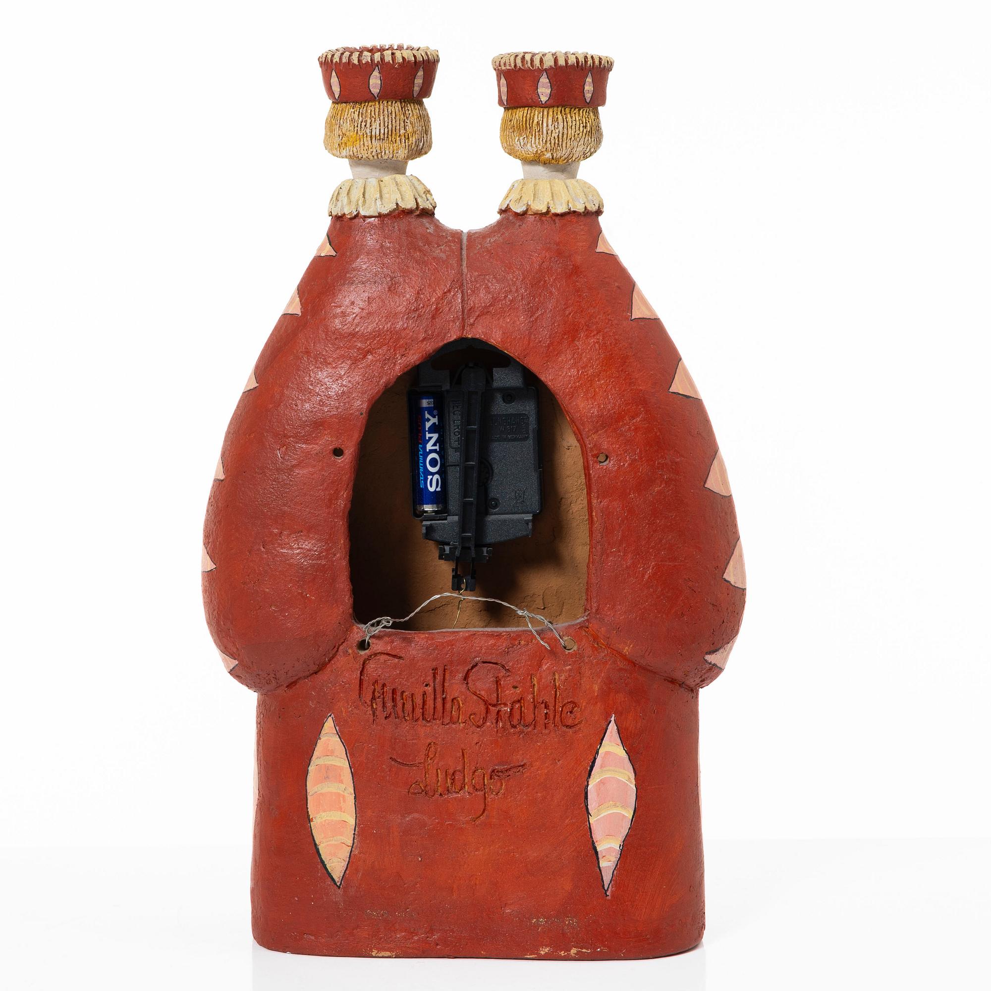 Gunilla Ståhle, a wall clock, own studio, Nyköping.