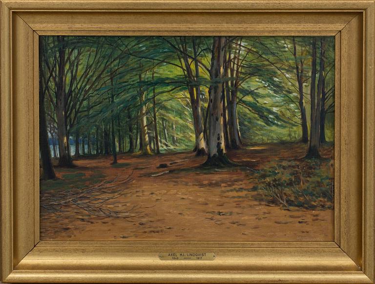 AXEL HJALMAR LINDQVIST, oil on relined canvas, signed and dated 1916.